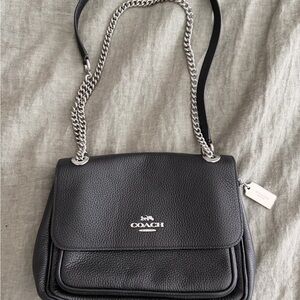 Coach Klare Black Pebbled Leather Crossbody Bag